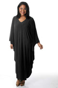 Dresses Vikki Vi Jersey Black Zip Front Caftan