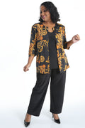 Vikki Vi Jersey Black Frame Cardigan