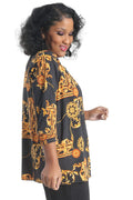 Vikki Vi Jersey Black Frame Cardigan