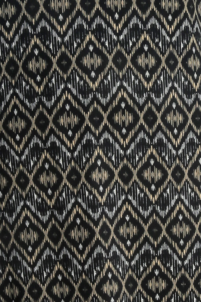 Tops Vikki Vi Jersey Gold Ikat Short Sleeve Tunic