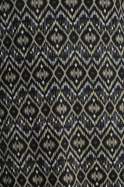 Tops Vikki Vi Jersey Gold Ikat Short Sleeve Tunic