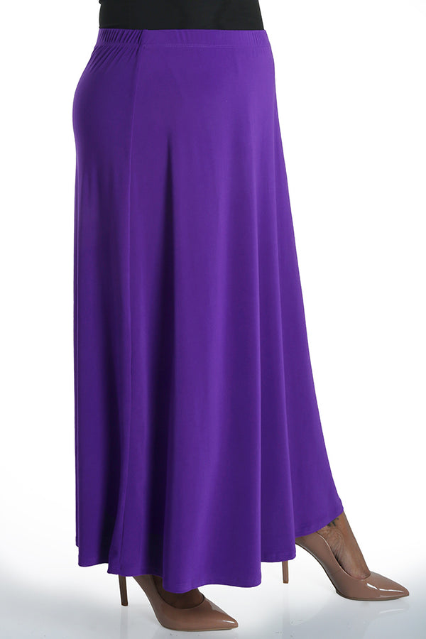 Vikki Vi Jersey Iris Maxi Skirt | PlusbyDesign.com