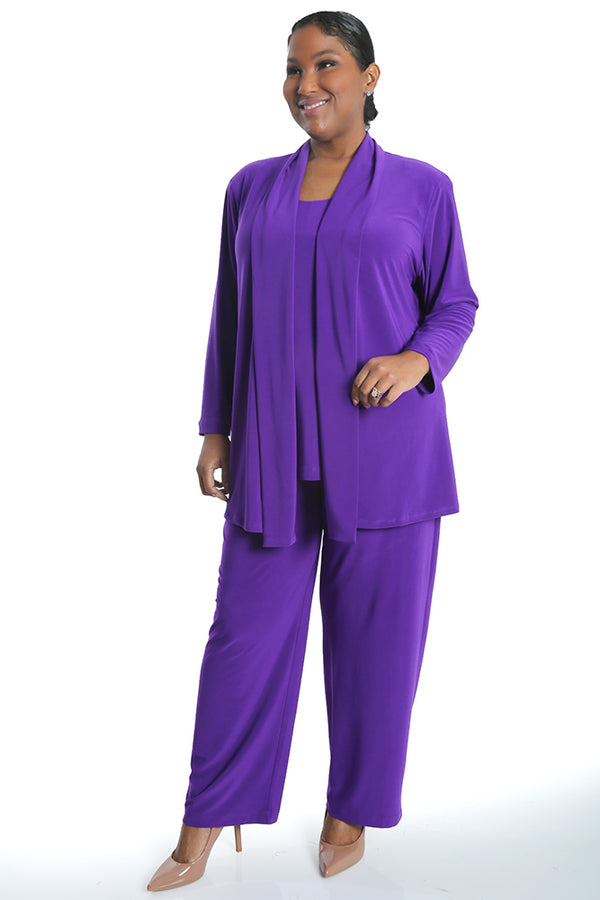 Vikki Vi Jersey Iris Drape Front Cardigan