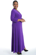 Vikki Vi Jersey Iris Crossover Maxi Dress