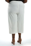 Vikki Vi Jersey Ivory Crop Pant