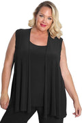 Jackets Vikki Vi Black Jersey Swing Vest