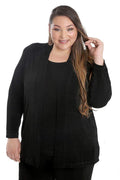 Jackets Vikki Vi Classic Black Kimono Jacket