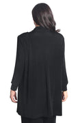 Jackets Vikki Vi Classic Black Long Kimono Jacket