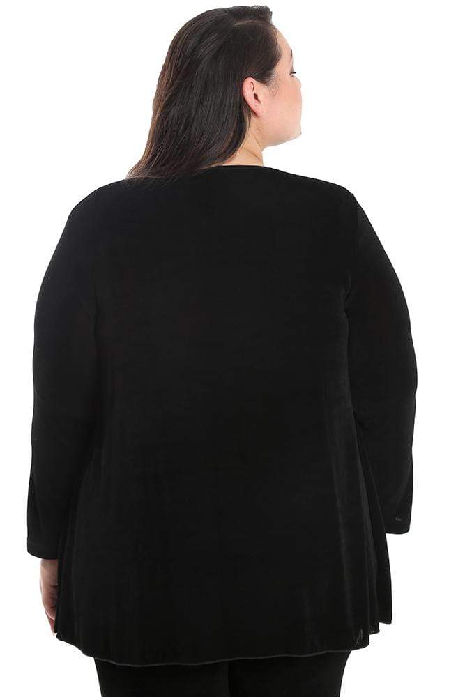 Jackets Vikki Vi Classic Black Swing Cardigan