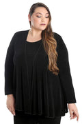 Jackets Vikki Vi Classic Black Swing Cardigan