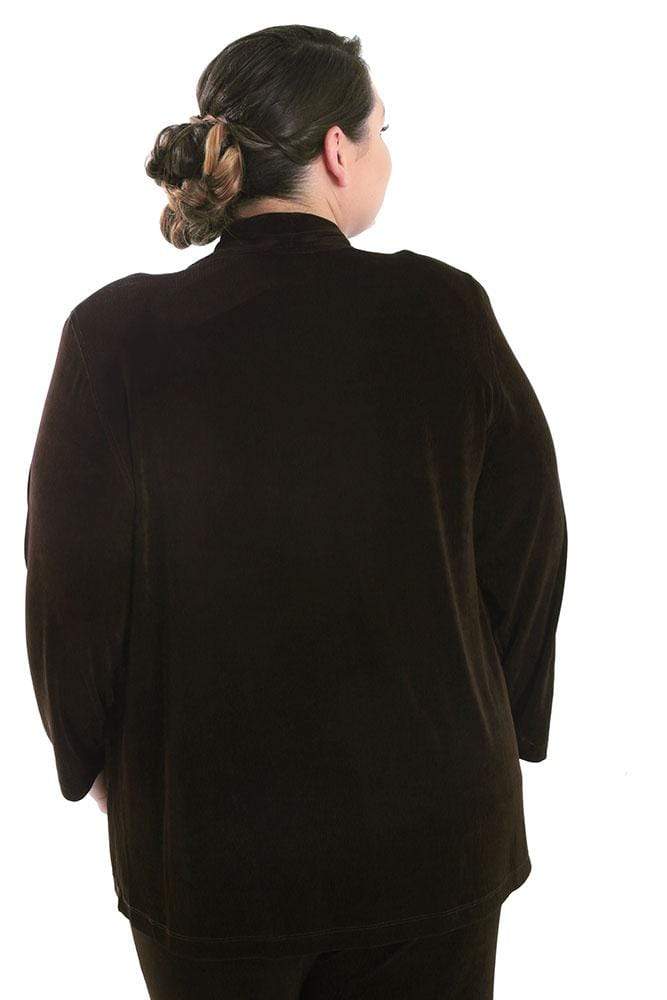 Jackets Vikki Vi Classic Chocolate Kimono Jacket