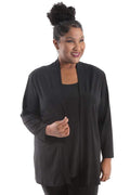 Jackets Vikki Vi Jersey Black Kimono Jacket
