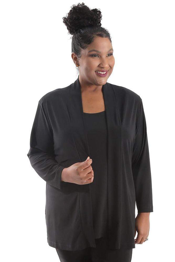 Jackets Vikki Vi Jersey Black Kimono Jacket