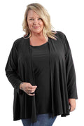 Jackets Vikki Vi Jersey Black Swing Cardigan