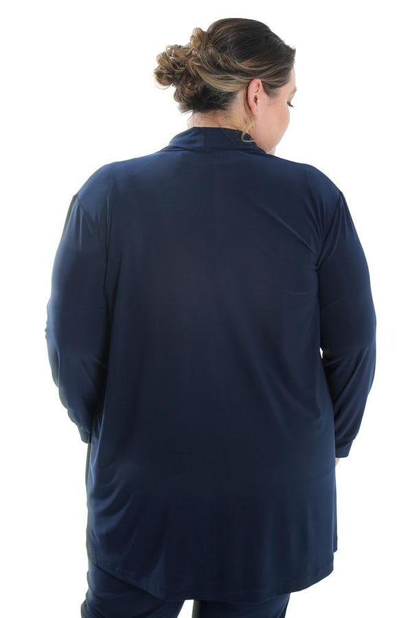Jackets Vikki Vi Jersey Navy Long Kimono Jacket