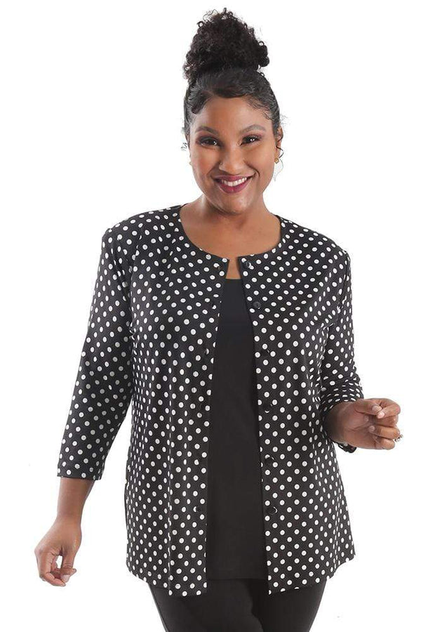 Jackets Vikki Vi Jersey Polka Dot Cardigan