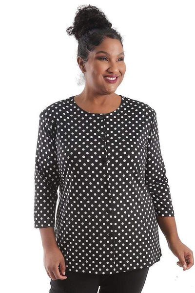 Jackets Vikki Vi Jersey Polka Dot Cardigan