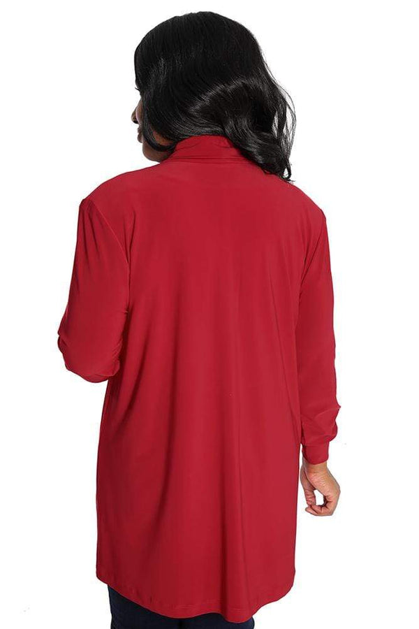 Jackets Vikki Vi Jersey Red Long Kimono Jacket