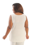 Vikki Vi Classic Natural Sleeveless Tunic