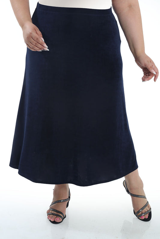 Skirts Vikki Vi Classic Navy A-Line Maxi Skirt