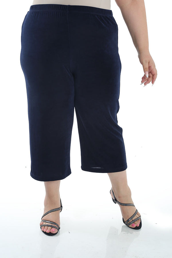 Vikki Vi Classic Navy Crop Pant