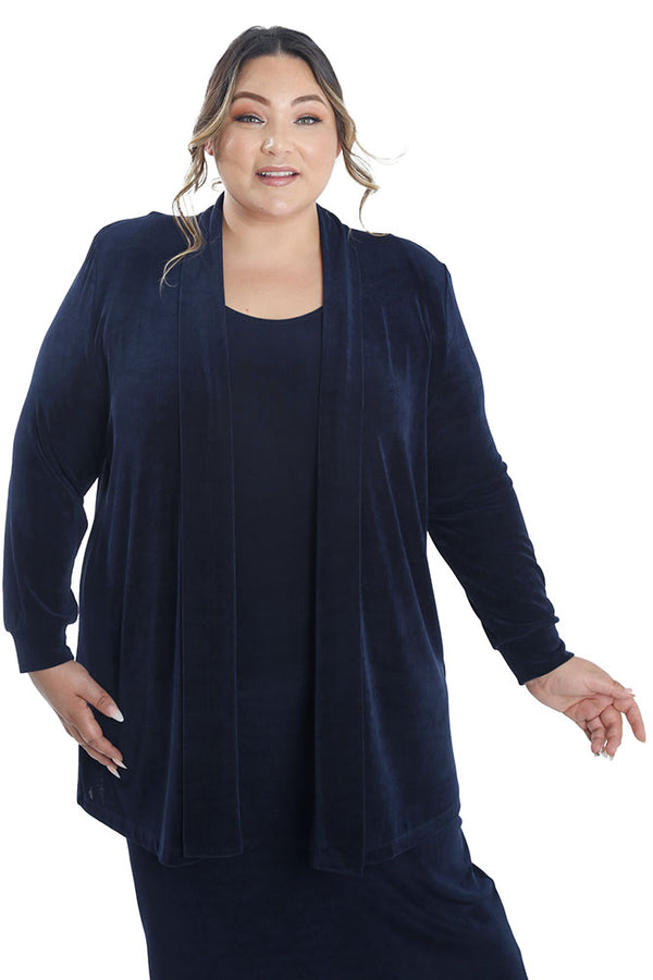 Vikki Vi Classic Navy Long Kimono Jacket