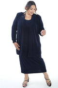 Vikki Vi Classic Navy Long Kimono Jacket