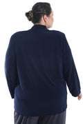 Vikki Vi Jersey Navy Kimono Jacket