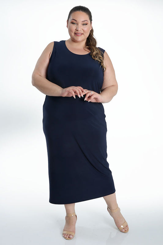 Dresses Vikki Vi Jersey Navy Maxi Tank Dress