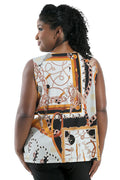Vikki Vi Jersey Ivory Chain Tank