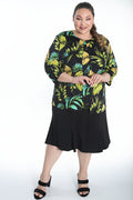 Vikki Vi Jersey Lime Palm Cardigan