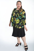 Vikki Vi Jersey Lime Palm Cardigan