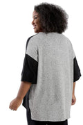 Pants La Cera Comfort Collection Black &Gray Block Tunic