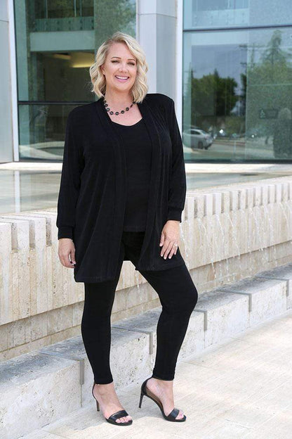 Pants Vikki Vi Classic Black Petite Slim Leg Pant