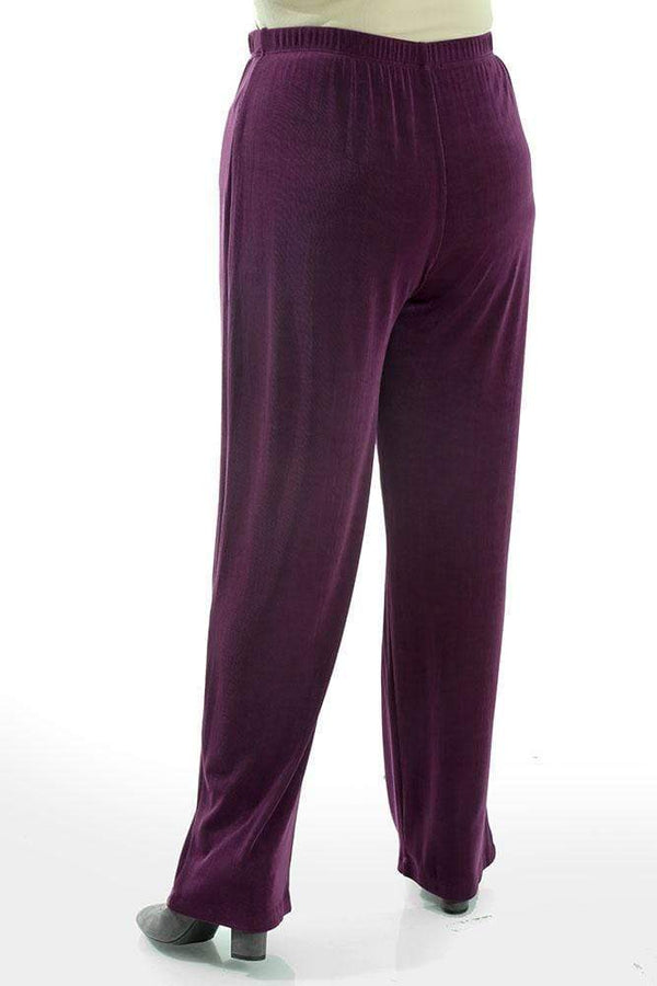 Pants Vikki Vi Classic Boysenberry Petite Pull-On Pant