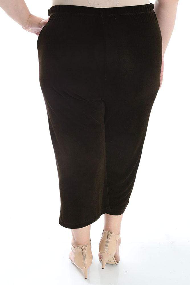Pants Vikki Vi Classic Chocolate Crop Pant