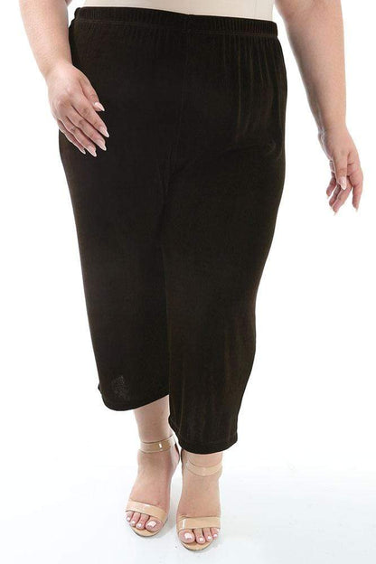 Pants Vikki Vi Classic Chocolate Crop Pant