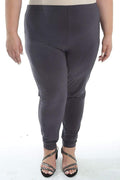 Pants Vikki Vi Jersey Charcoal Slim Leg Pant