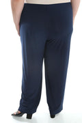 Pants Vikki Vi Jersey Navy Petite Pull-On Pant