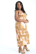 Vikki Vi Jersey Blush Frame Maxi Tank Dress