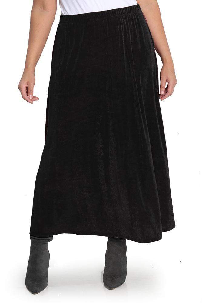 Skirts Vikki Vi Classic Black A-Line Maxi Skirt