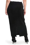 Skirts Vikki Vi Classic Black Straight Maxi Skirt