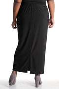 Skirts Vikki Vi Jersey Black Straight Maxi Skirt
