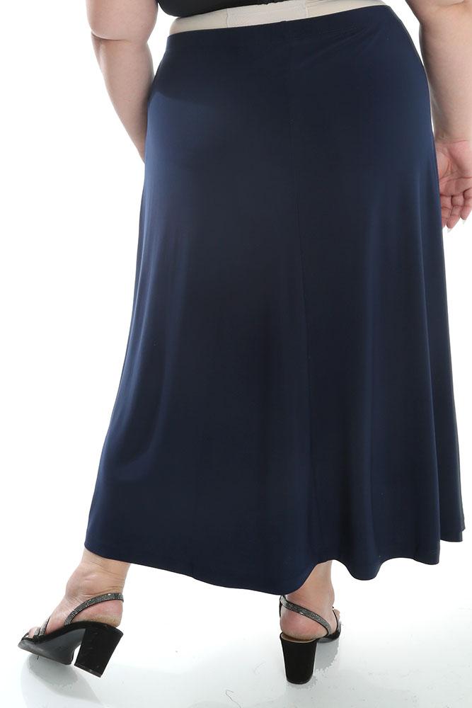 Skirts Vikki Vi Jersey Navy A-Line Maxi Skirt