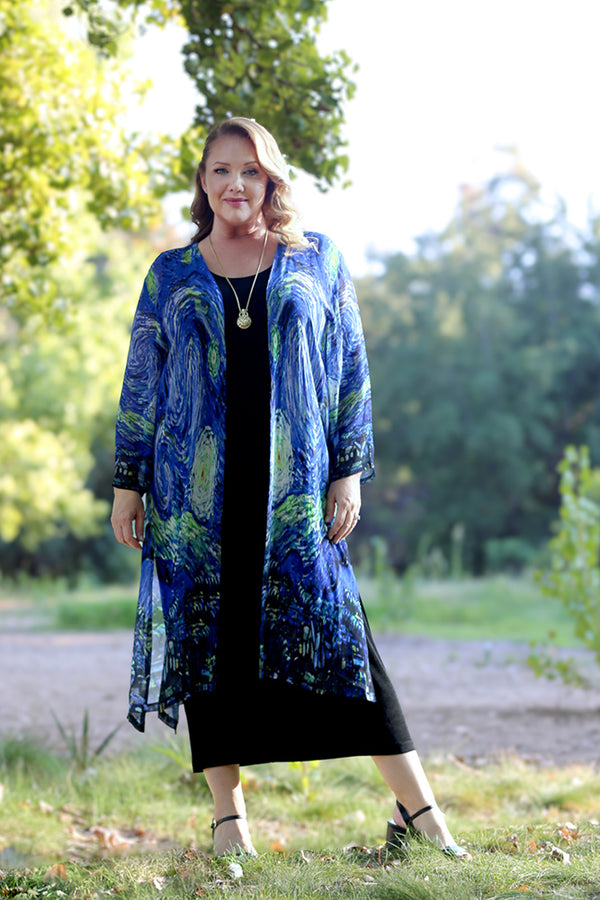 Sterling Starry Night Whisper Maxi Duster