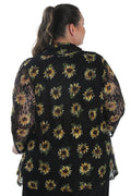 Vikki Vi Sunflower Lace 3/4 Kimono Jacket