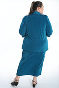 Vikki Vi Classic Ocean 3/4 Sleeve Kimono Jacket