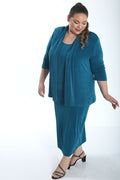 Vikki Vi Classic Ocean 3/4 Sleeve Kimono Jacket