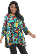 Tops Caribe Petra 2 Pocket Swing Tunic
