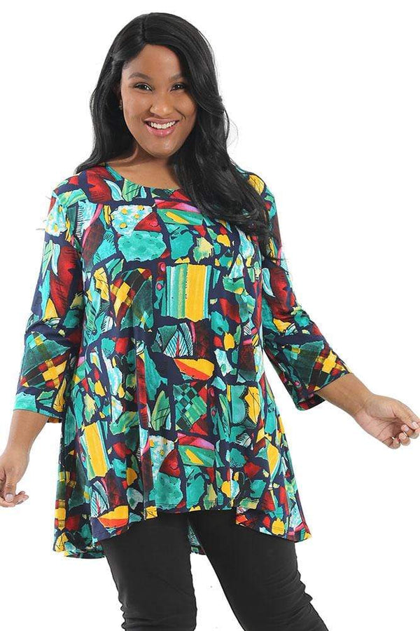 Tops Caribe Petra 2 Pocket Swing Tunic